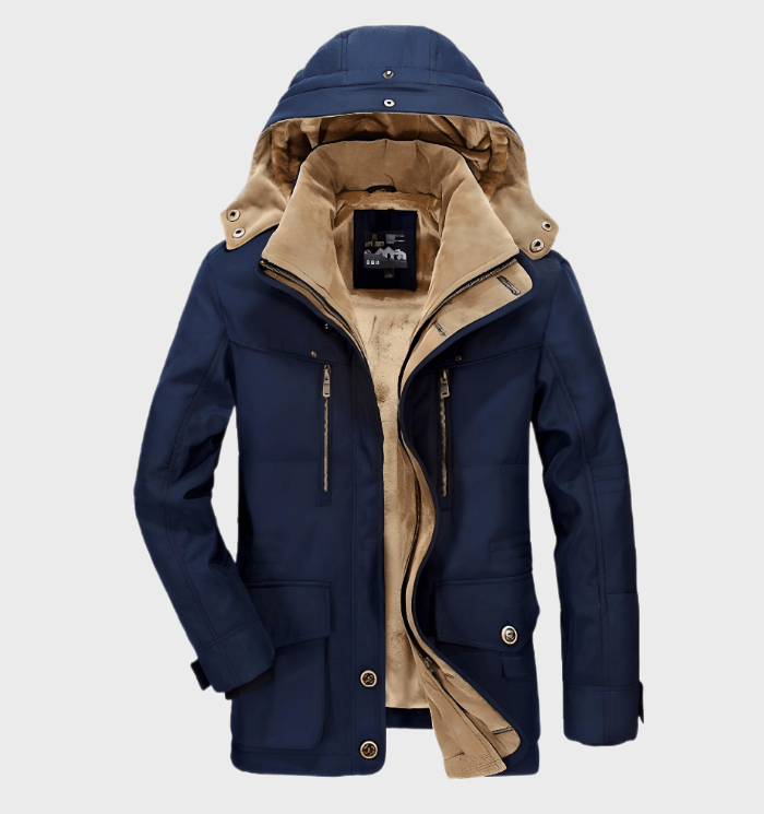 Christopher | Winterjacke Herren – Warmer Kapuzenparka mit Fleece-Innenfutter & Modernem Design