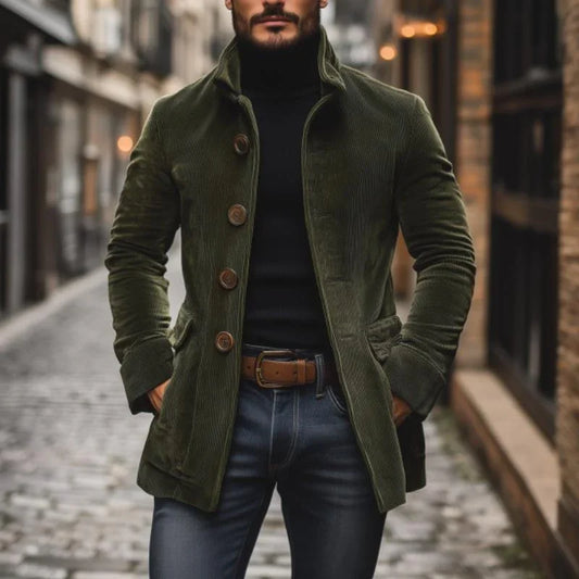 Samtjacke Herren mit Stehkragen | Elegant, Maskulin & Zeitlos