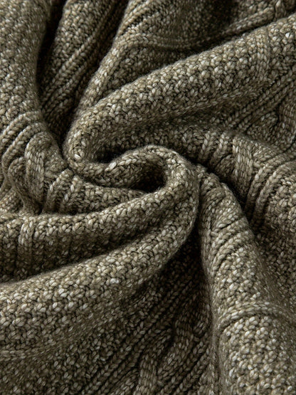 Baldrina | Damen Zopfmuster Strickkleid, Locker & Langarm, Gemütlich & Stylisch
