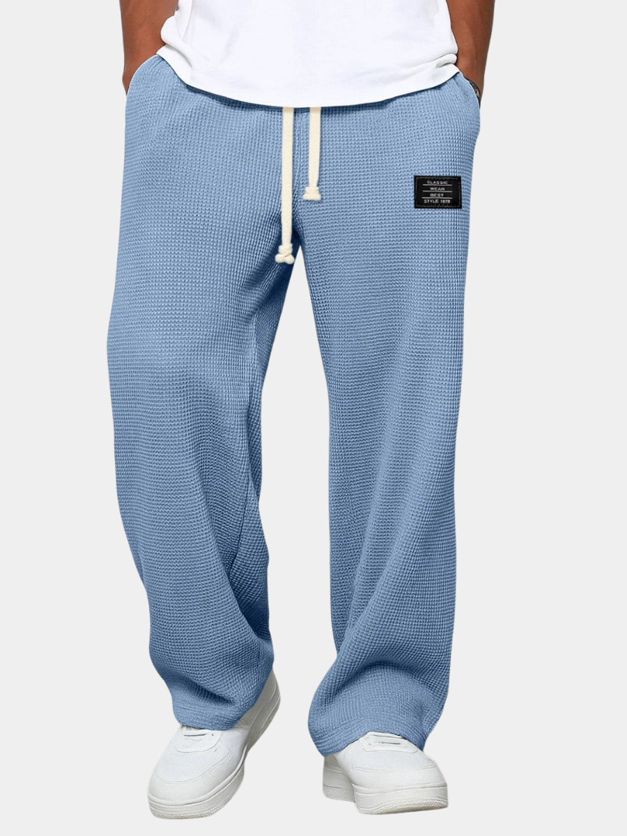 Herren Hose aus Waffelstrick mit Kordelzug – Lässig, Komfortabel & Vielseitig
