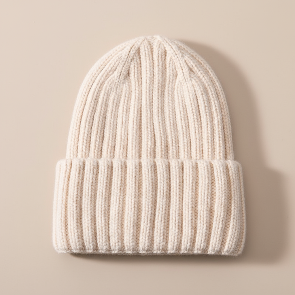 Gerippte Strickmütze Unisex | Stylisch warm durch Herbst & Winter