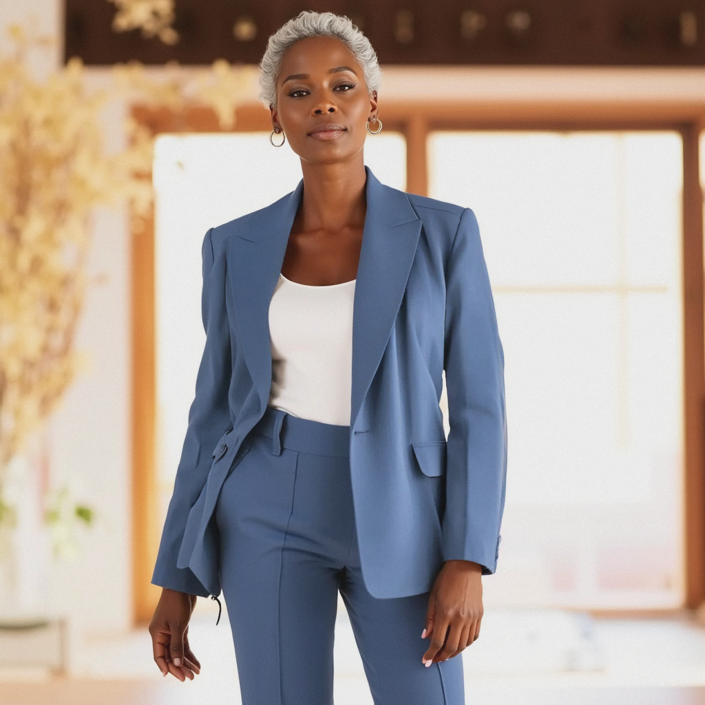 Eleganter Hosenanzug mit Blazer und Stoffhose – Modern, Strukturiert & Vielseitig