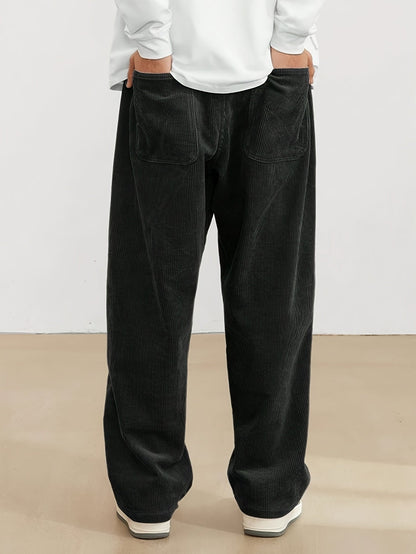Herren Cordhose mit weitem Schnitt – Trendig, Bequem & Streetstyle-tauglich