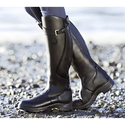Damen Stiefel | Kniehohe Reitstiefel im klassischen Stil für Herbst und Winter