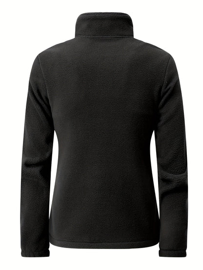 Fidelisse | Damen Softjacke mit Stehkragen | Zippbare Outdoor-Sportjacke für Freizeit & Bewegung