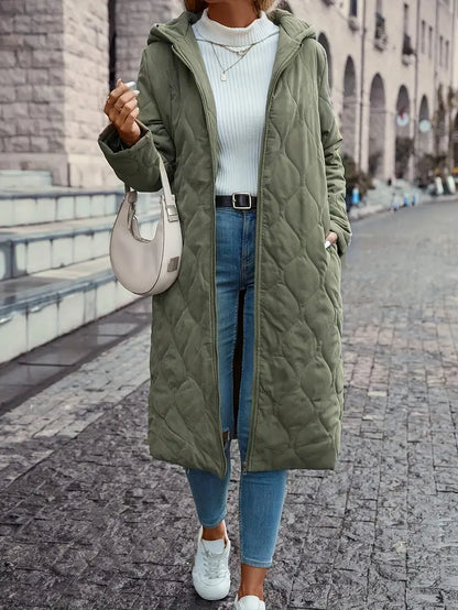 Hilmarie | Damen Daunenmantel mit Kapuze | Gepolstertes Winterdesign