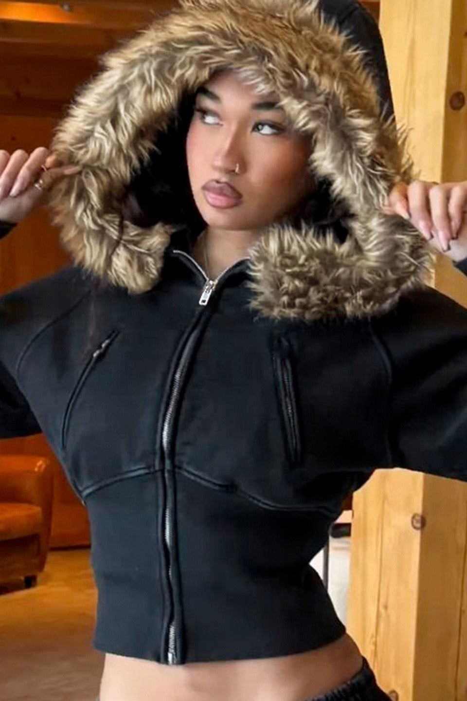 Flauschiger Hoodie Damen | Cozy & Streetstyle