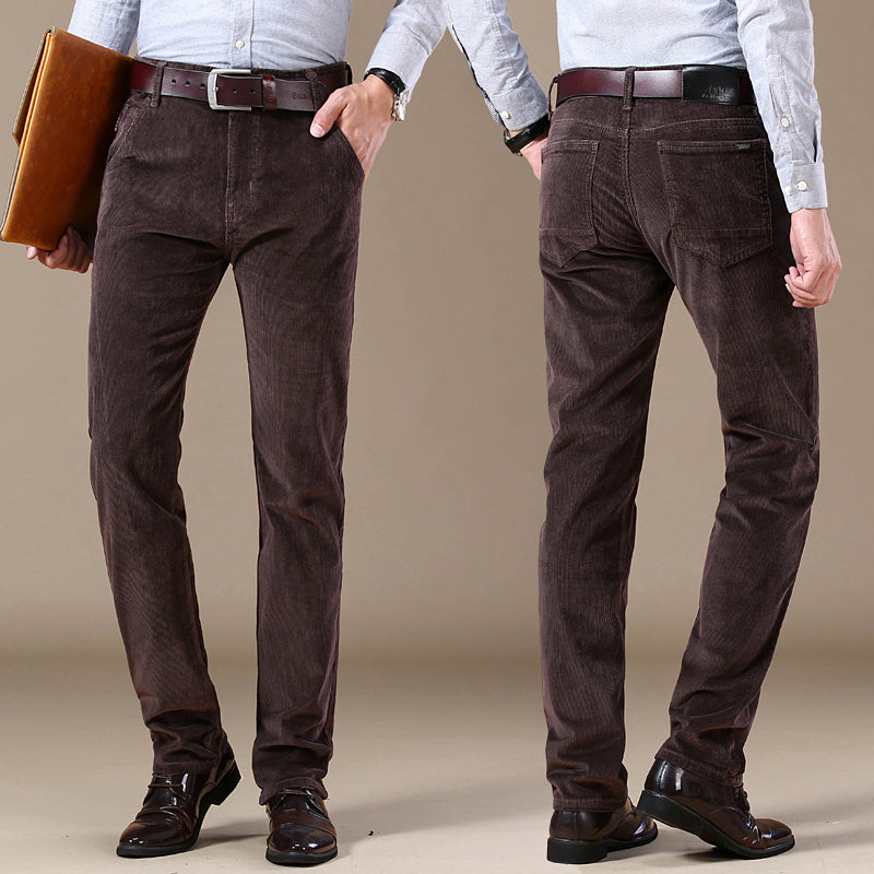 Herren Slim Fit Cordhose | Elegante Cordhose für Büro & Freizeit