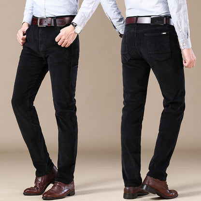 Herren Slim Fit Cordhose | Elegante Cordhose für Büro & Freizeit