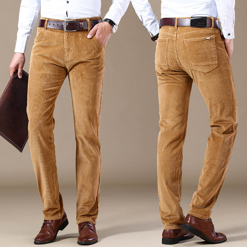 Herren Slim Fit Cordhose | Elegante Cordhose für Büro & Freizeit