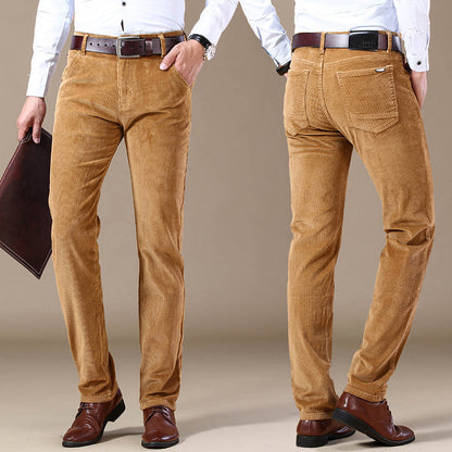 Herren Slim Fit Cordhose | Elegante Cordhose für Büro & Freizeit