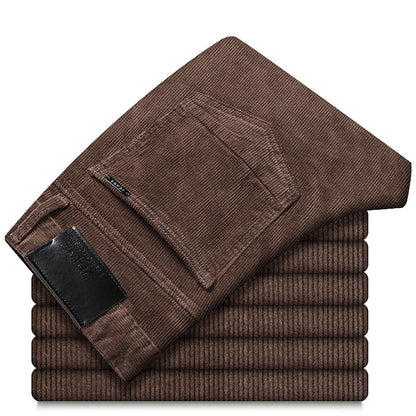 Herren Slim Fit Cordhose | Elegante Cordhose für Büro & Freizeit