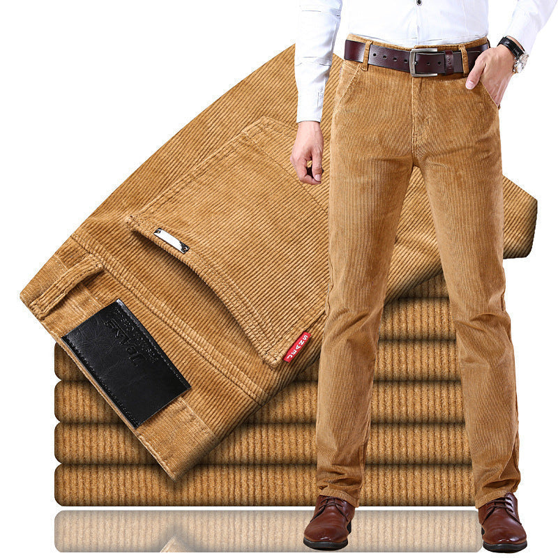 Herren Slim Fit Cordhose | Elegante Cordhose für Büro & Freizeit