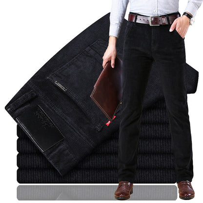 Herren Slim Fit Cordhose | Elegante Cordhose für Büro & Freizeit