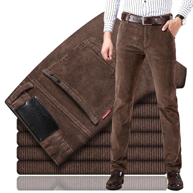 Herren Slim Fit Cordhose | Elegante Cordhose für Büro & Freizeit