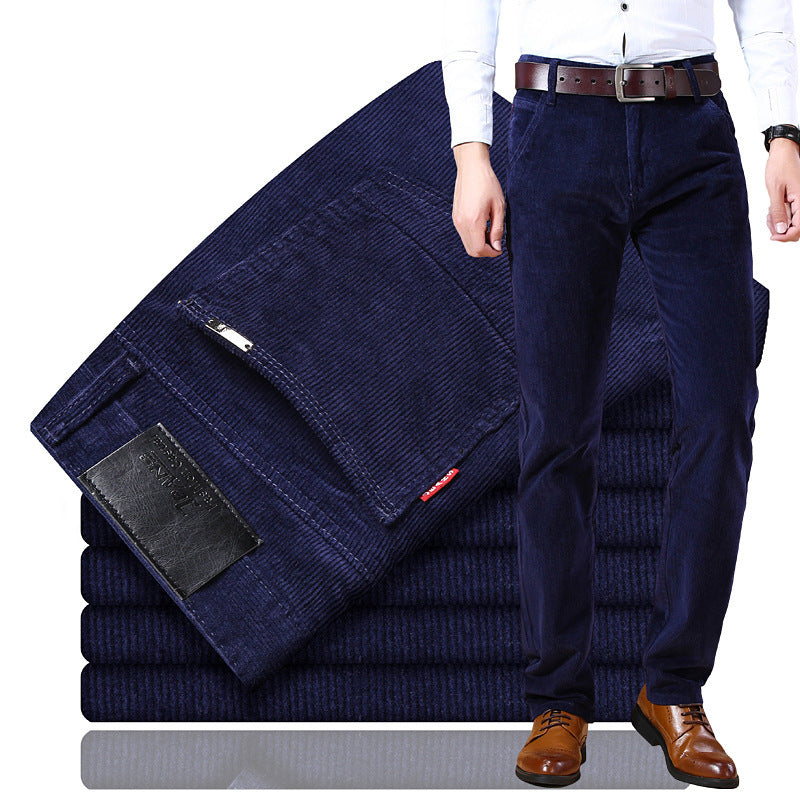 Herren Slim Fit Cordhose | Elegante Cordhose für Büro & Freizeit