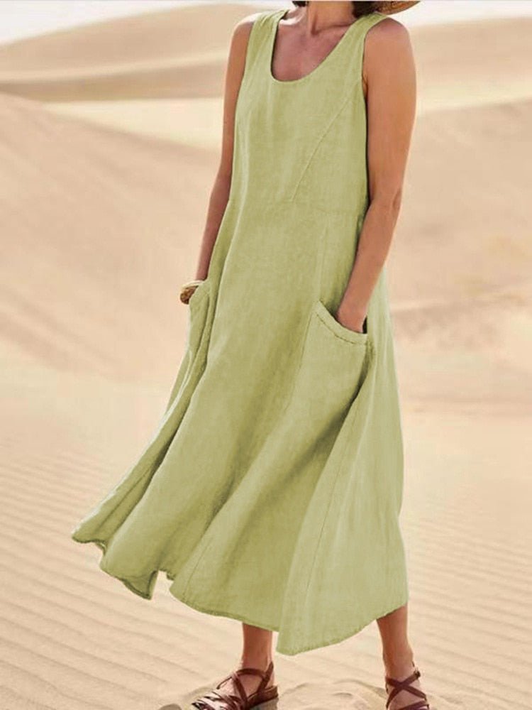 Luftiges Sommerkleid mit Taschen – Entspannt, Leicht & Alltagstauglich