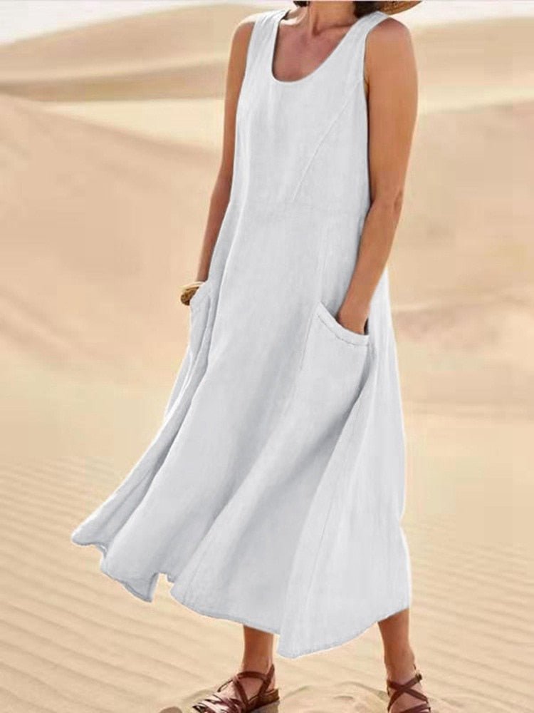 Luftiges Sommerkleid mit Taschen – Entspannt, Leicht & Alltagstauglich