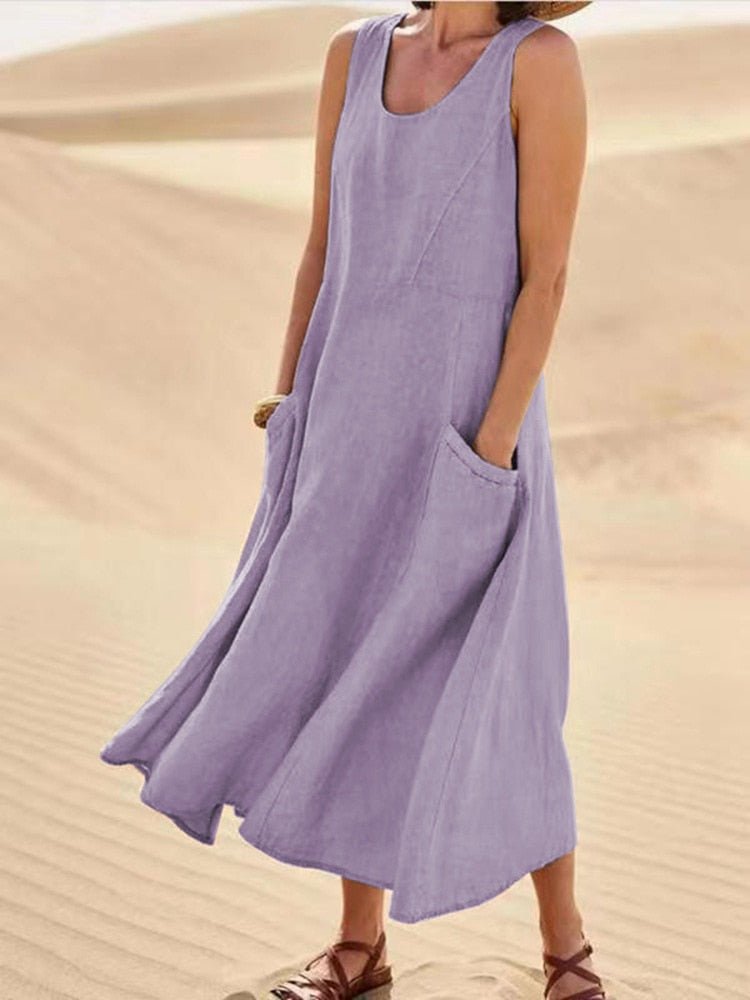 Luftiges Sommerkleid mit Taschen – Entspannt, Leicht & Alltagstauglich