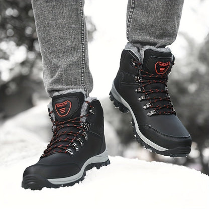 Veylor | Herren Outdoor Winterschuhe, Schnürstiefel mit Warmfutter, Robust & Stylisch