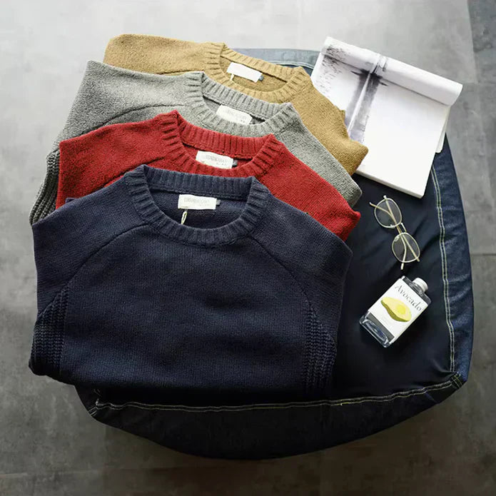 Herren Strickpullover mit Ellbogenpatches | Klassischer Stil trifft auf langlebigen Komfort