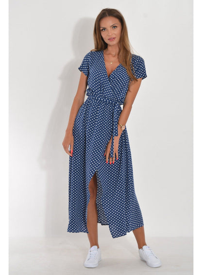 Wickel-Midikleid mit V-Ausschnitt – Feminin, Leicht & Sommerlich