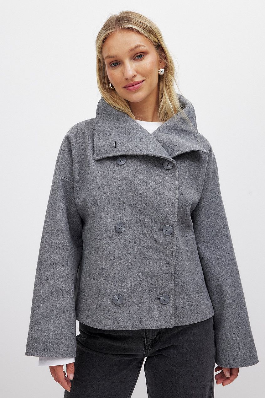 Short Trenchcoat Damen | Eleganter Kurzmantel Doppelreihig für stilvolle Looks