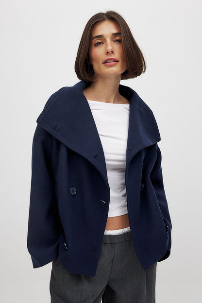 Short Trenchcoat Damen | Eleganter Kurzmantel Doppelreihig für stilvolle Looks