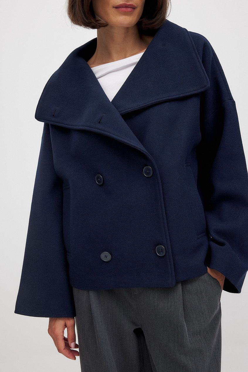 Short Trenchcoat Damen | Eleganter Kurzmantel Doppelreihig für stilvolle Looks