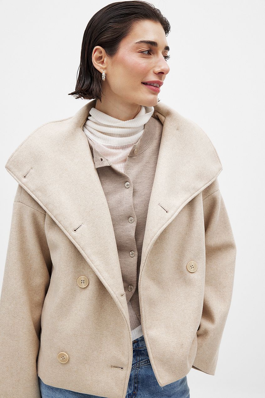 Short Trenchcoat Damen | Eleganter Kurzmantel Doppelreihig für stilvolle Looks