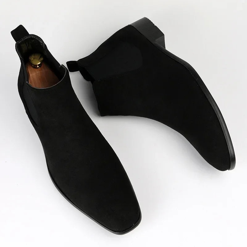 Quillan | Herren Chelsea Boots mit Spitz zulaufender Form & Elastischem Slip-On Design