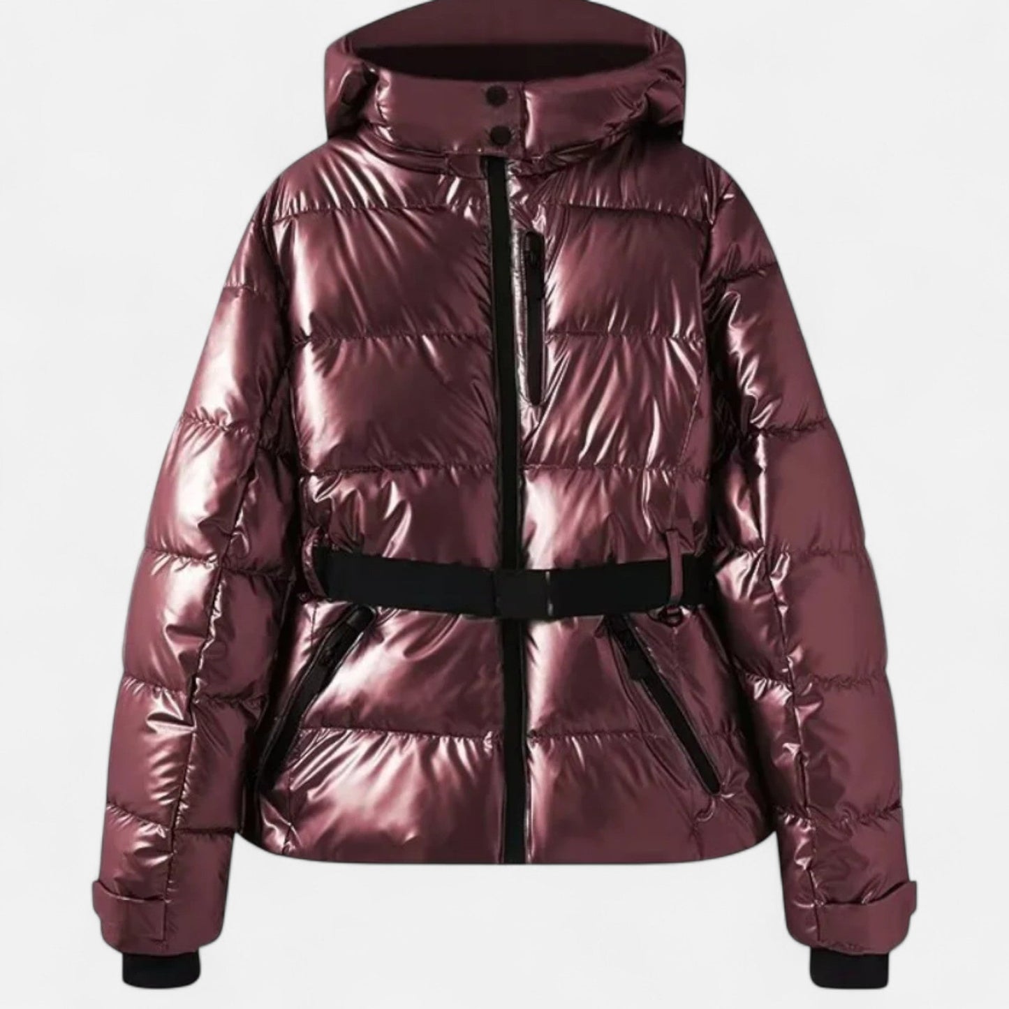 Damen Steppjacke mit Kapuze & Tailliertem Schnitt – Warm, Funktional & Feminin
