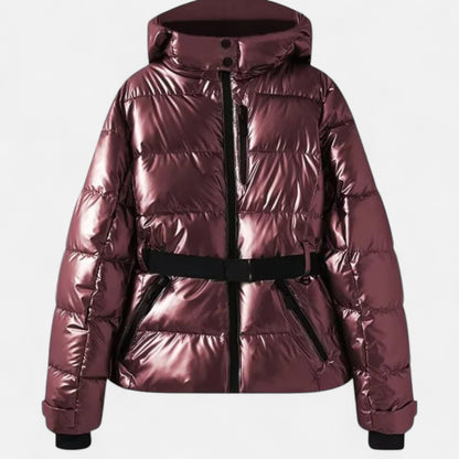 Damen Steppjacke mit Kapuze & Tailliertem Schnitt – Warm, Funktional & Feminin