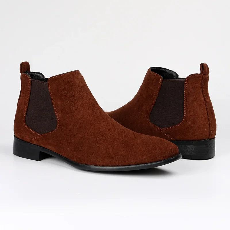 Quillan | Herren Chelsea Boots mit Spitz zulaufender Form & Elastischem Slip-On Design