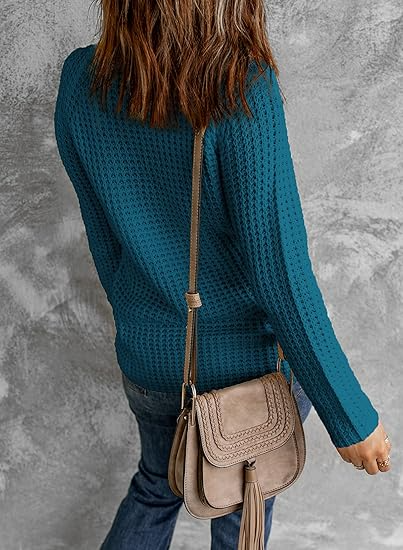 Milandra | Damen Strickpullover, Relaxed Fit mit asymmetrischem Oversize-Design & Rollkragen