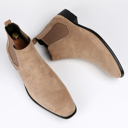 Quillan | Herren Chelsea Boots mit Spitz zulaufender Form & Elastischem Slip-On Design