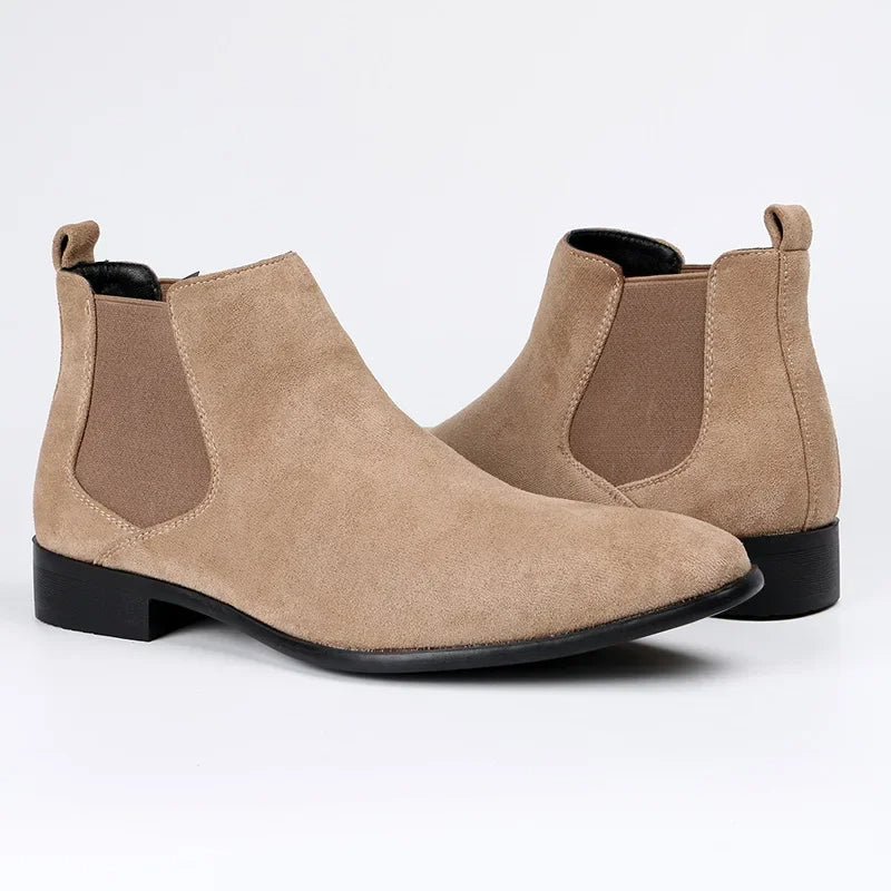 Quillan | Herren Chelsea Boots mit Spitz zulaufender Form & Elastischem Slip-On Design