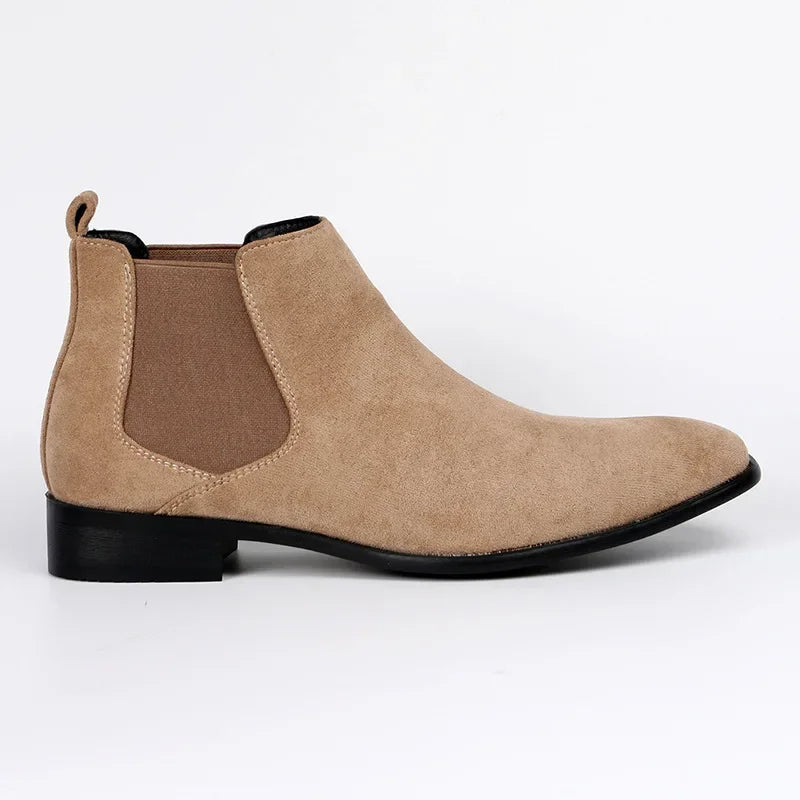 Quillan | Herren Chelsea Boots mit Spitz zulaufender Form & Elastischem Slip-On Design