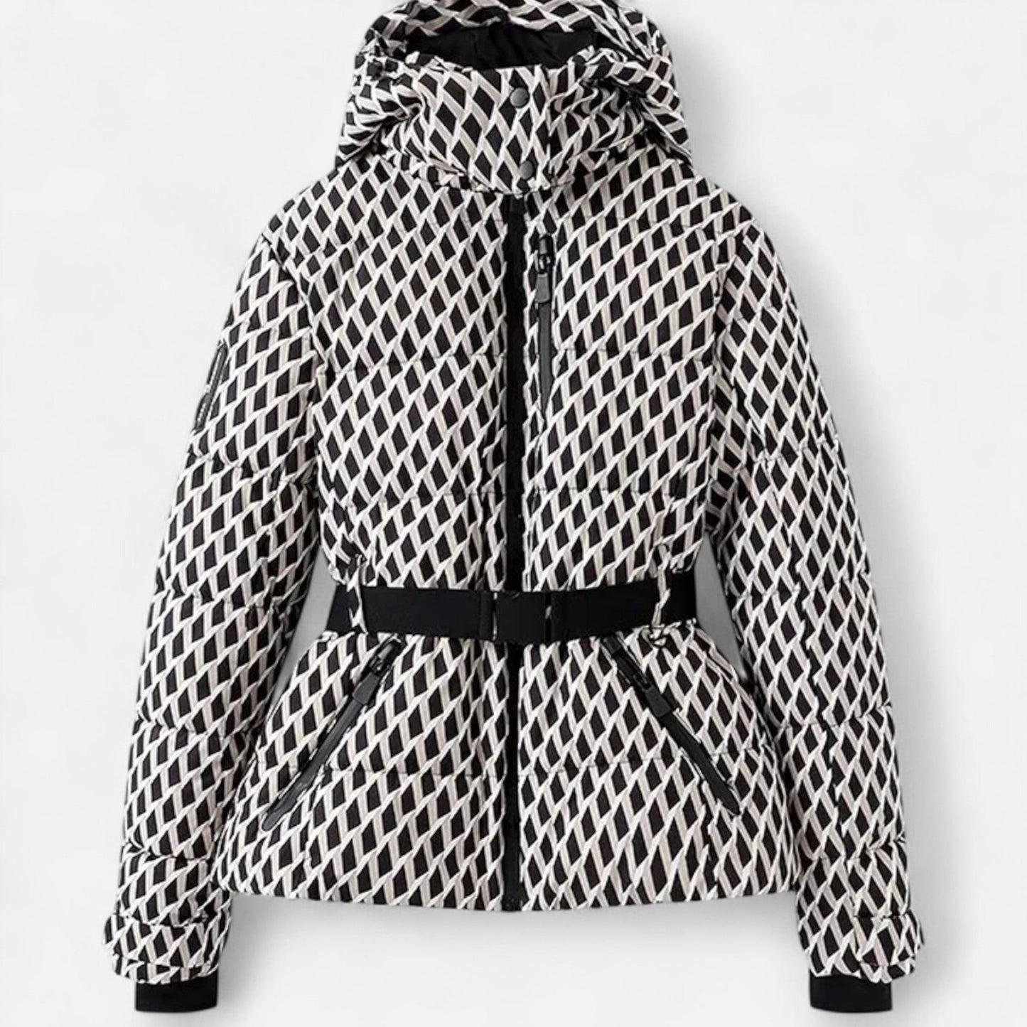 Damen Steppjacke mit Kapuze & Tailliertem Schnitt – Warm, Funktional & Feminin