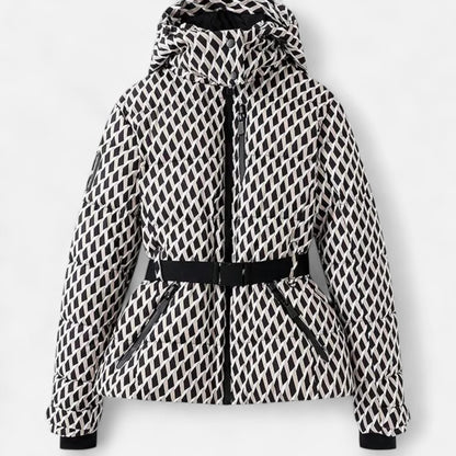Damen Steppjacke mit Kapuze & Tailliertem Schnitt – Warm, Funktional & Feminin