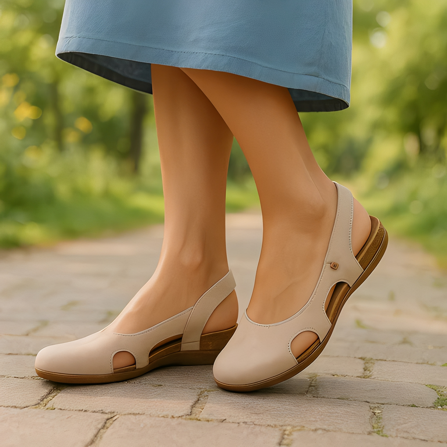 Damen Sandalen – Komfortsandalen mit ergonomischer Sohle & verstellbaren Riemen