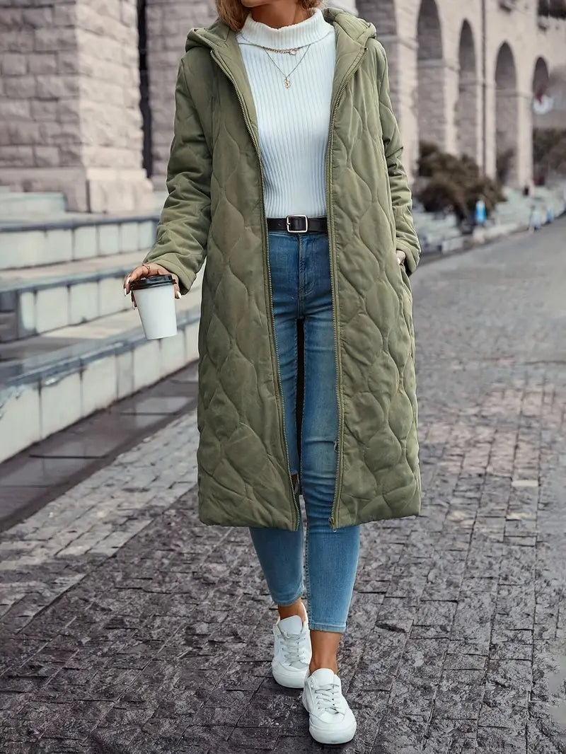 Hilmarie | Damen Daunenmantel mit Kapuze | Gepolstertes Winterdesign