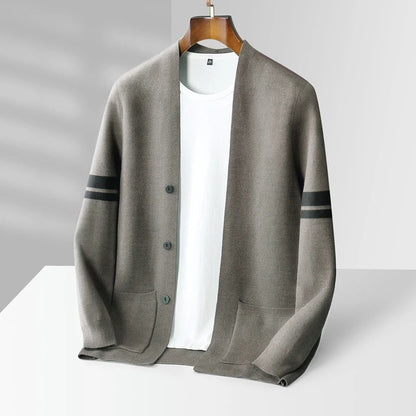Strick-Cardigan Herren | Lässiger Komfort mit sportlich-eleganten Streifen