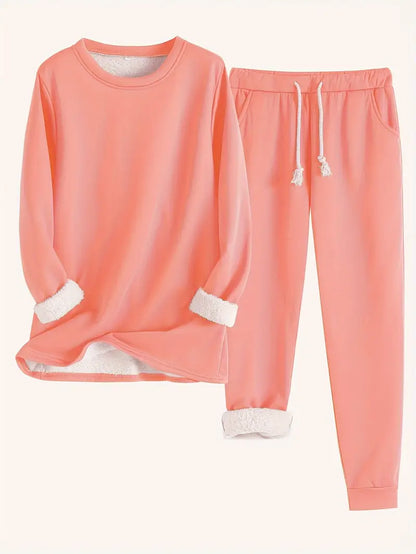 Kuscheliges Damen Lounge-Set mit Fleece | Warm & Relaxed