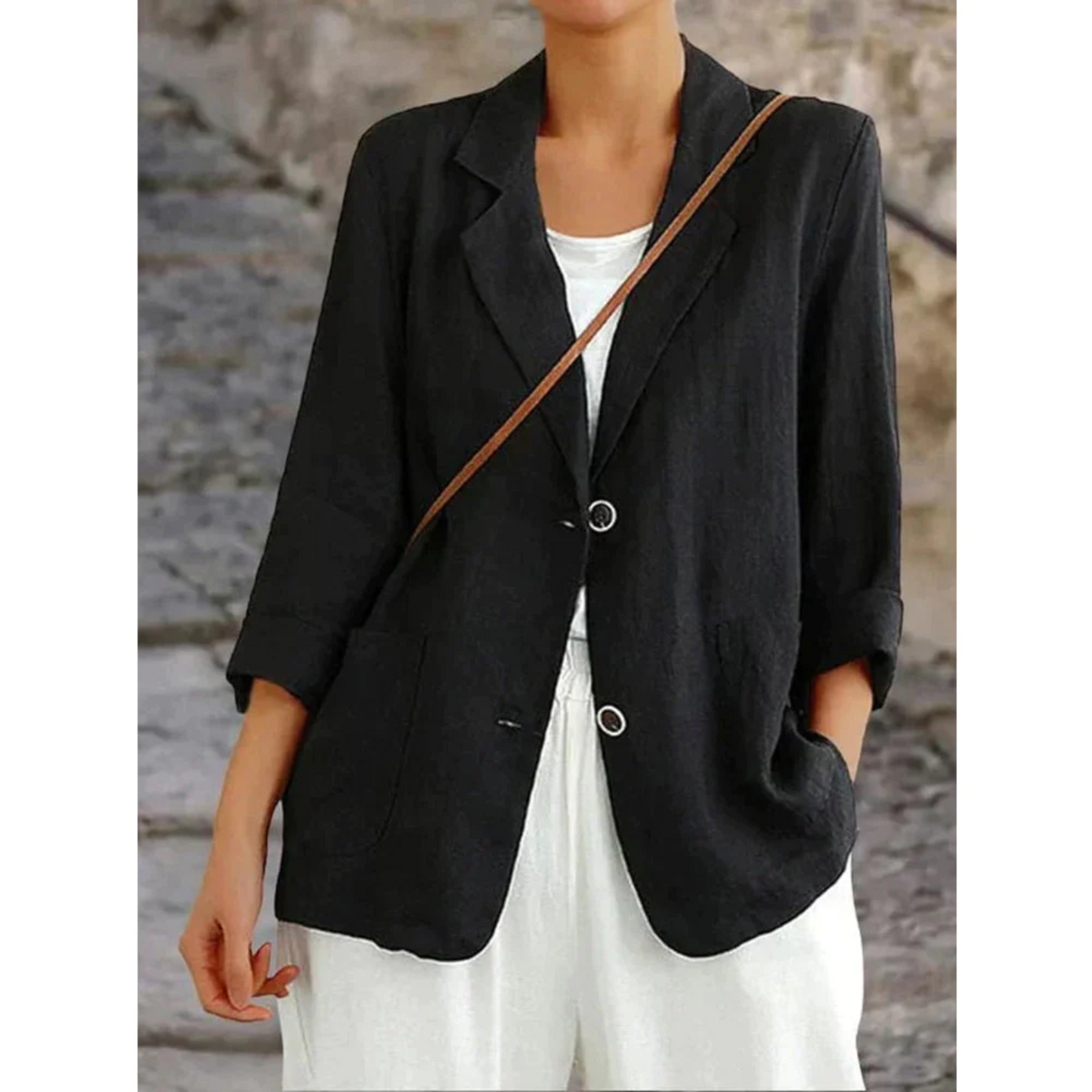 Leichter Blazer mit Reverskragen – Lässig, Elegant & Vielseitig