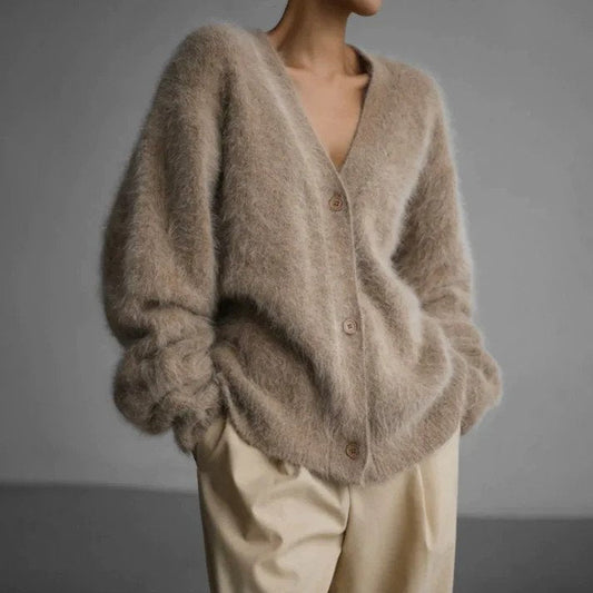 Winter Warme Damen-Strickjacke | Kuscheliger Begleiter für kalte Tage