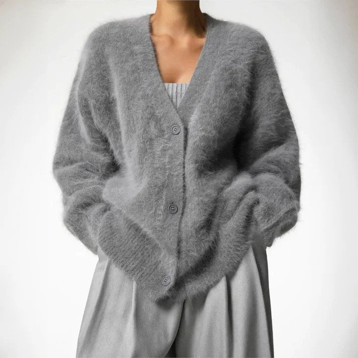 Winter Warme Damen-Strickjacke | Kuscheliger Begleiter für kalte Tage