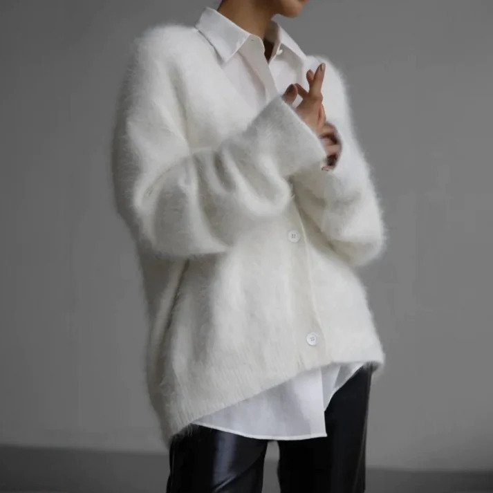 Winter Warme Damen-Strickjacke | Kuscheliger Begleiter für kalte Tage