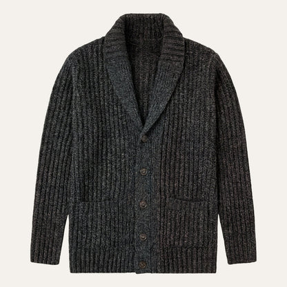 Strukturierter Herren Strickcardigan mit Reverskragen – Warm, Stilvoll & Vielseitig Kombinierbar