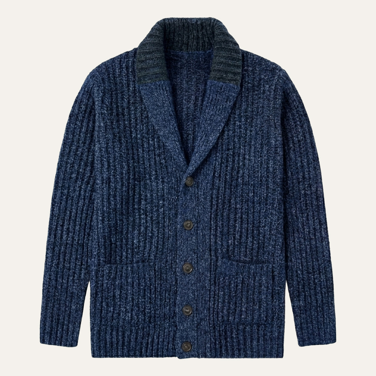 Strukturierter Herren Strickcardigan mit Reverskragen – Warm, Stilvoll & Vielseitig Kombinierbar